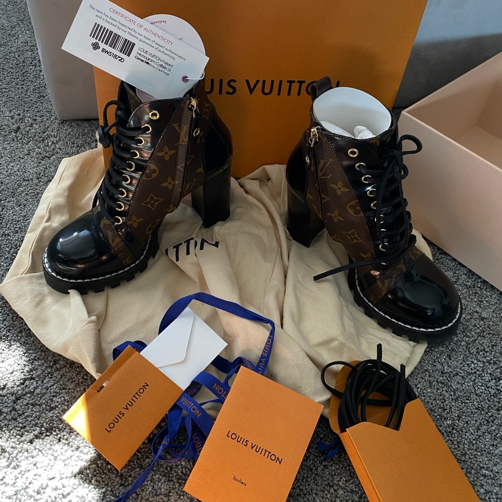 Louis Vuitton star trail boots